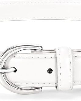 Vintage Leather Belt with Prong Buckle