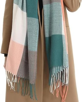 Tartan Tassel Winter Scarf