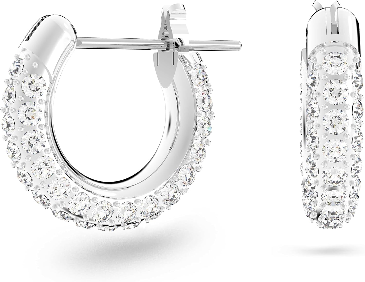 Stone Hoop Earrings