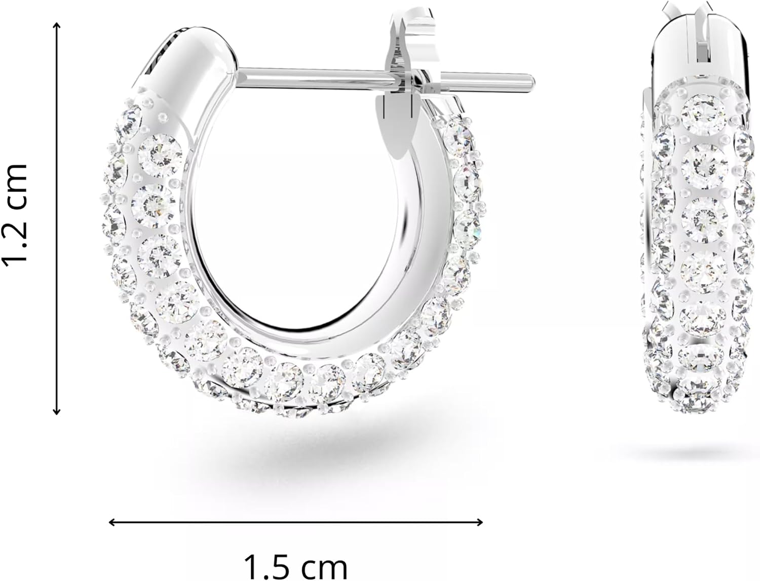 Stone Hoop Earrings - Image 4