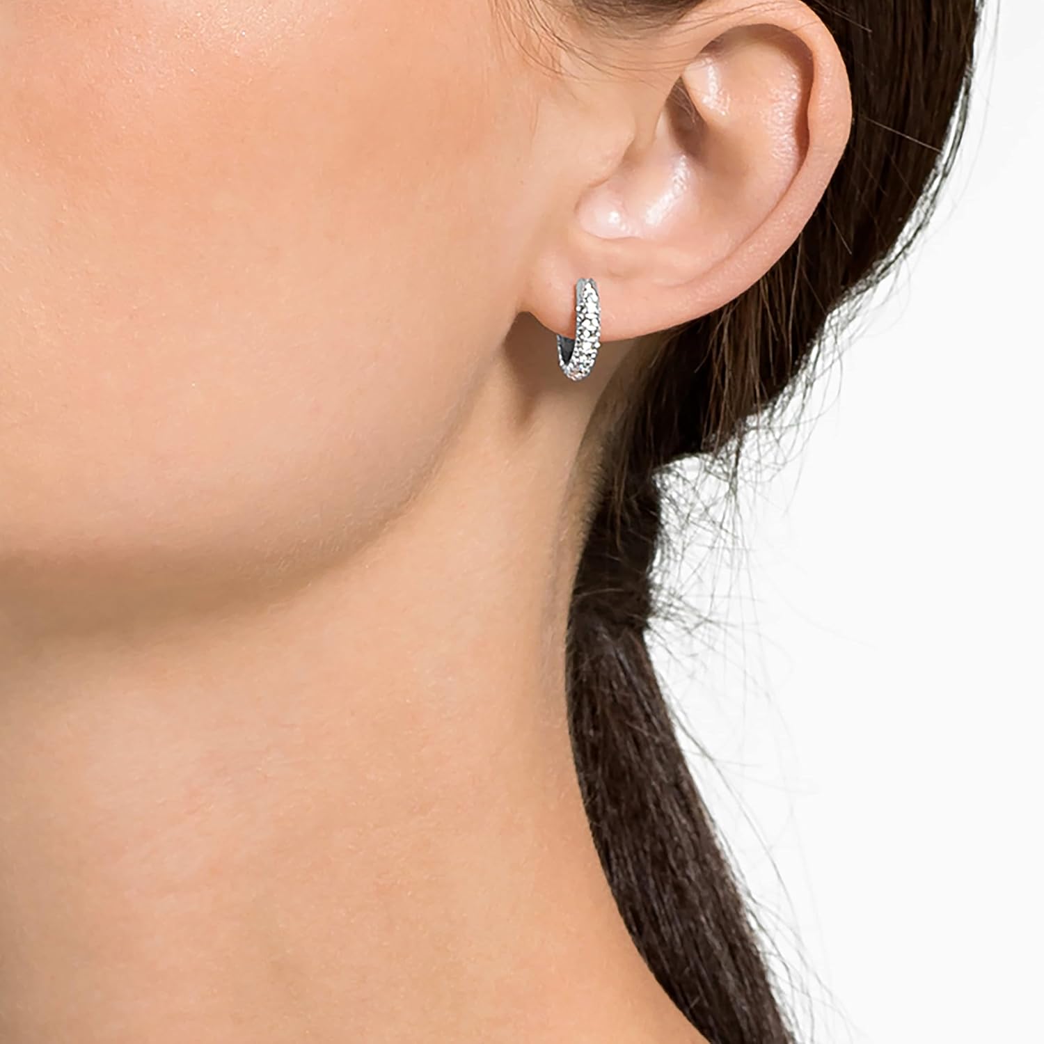 Stone Hoop Earrings - Image 5