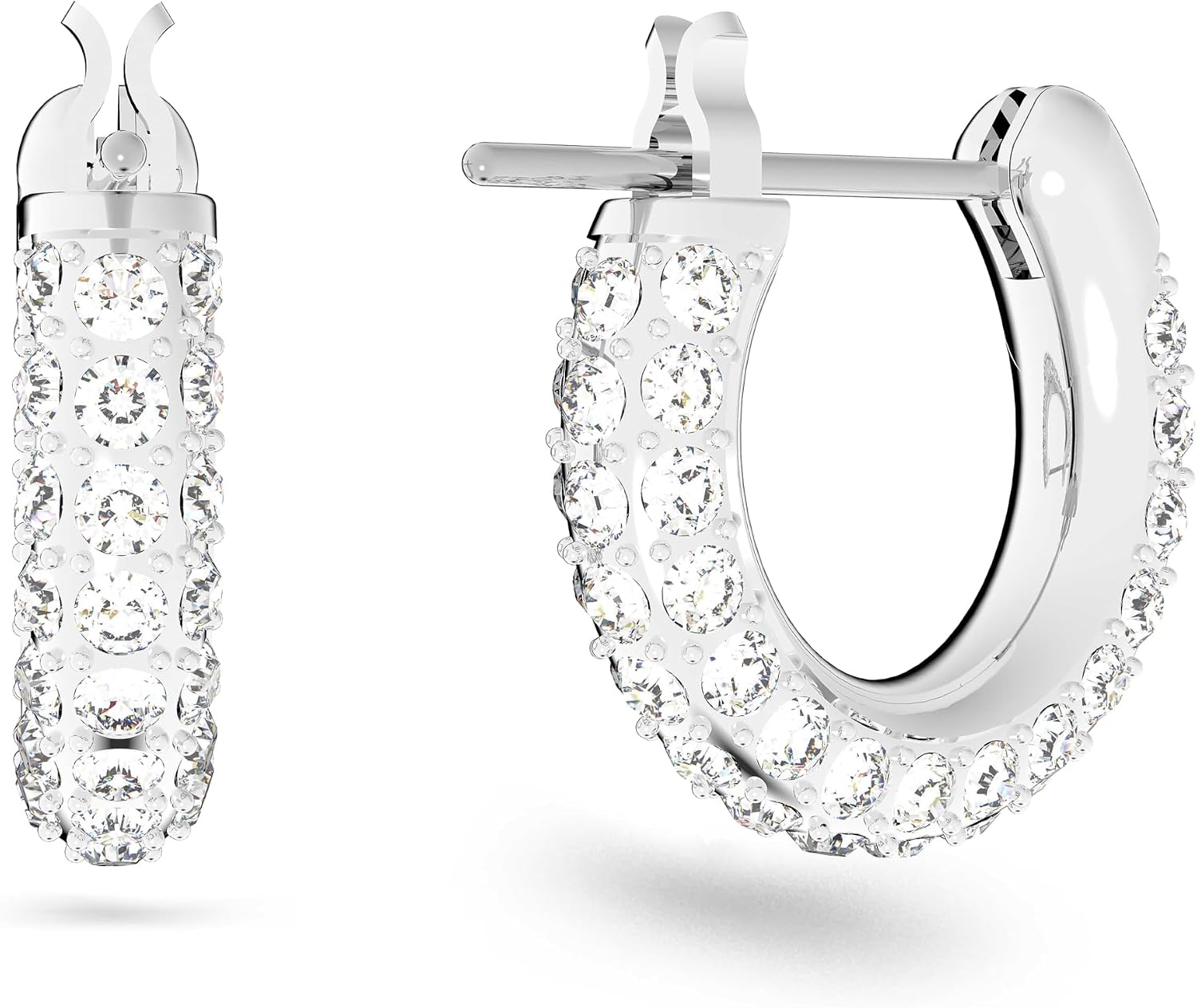 Stone Hoop Earrings - Image 2